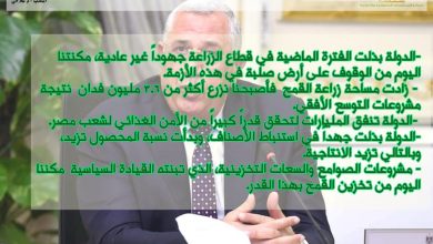 Photo of انفوجراف| أبرز تصريحات وزير الزراعة خلال  المؤتمر الصحفي بمقر الحكومة