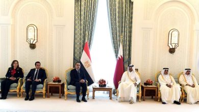 Photo of جلسة مباحثات مصرية- قطرية موسعة برئاسة رئيسى وزراء البلدين